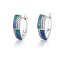 Eilat Stone bead embellished artistic earrings sterling silver - Marina Jewelry Holy Land