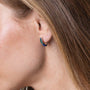 Eilat Stone bead earrings close-up - Marina Jewelry Israel