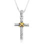 Trinity Crucifix Cross Gold Plated Silver Pendant Embellished Jewelry Holy Land - Marina Jewelry Holy Land