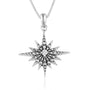 Zircon and Star Bethlehem Silver Pendant - Marina Jewelry Holy Land