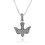 Peace Dove Sterling Silver Pendant Embellished Christian Jewelry Holy Land - Marina Jewelry Holy Land