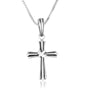 Cross Dove Engraved Peace Silver Pendant Christian Handmade Jewelry Holy Land - Marina Jewelry Holy Land