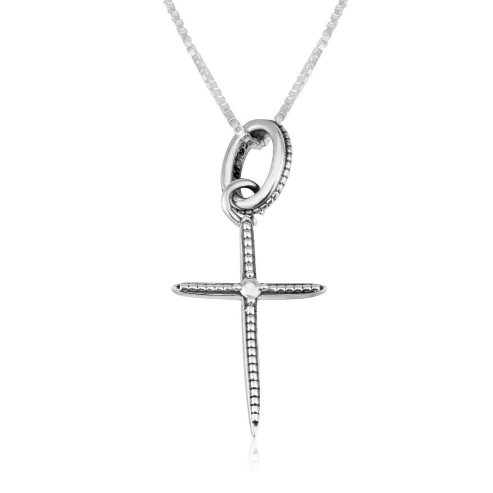 Trinity Cross Pendant Sterling Silver Flawlessly Handmade Jewelry Holy Land - Marina Jewelry Holy Land