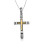 Trinity Cross Engraved Pendant Sterling Silver Embellished Jewelry Holy Land - Marina Jewelry Holy Land
