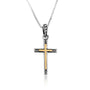 Trinity Cross Gold Plated Pendant Pattern Beaded Embellished Jewelry Holy Land - Marina Jewelry Holy Land