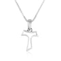 Tau Cross Pendant Open Outline Sterling Silver Holy Land - Marina Jewelry