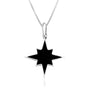 Star of Bethlehem Onyx Pendant Necklace - Sterling Silver 925, Holy Land - Marina Jewelry Holy Land