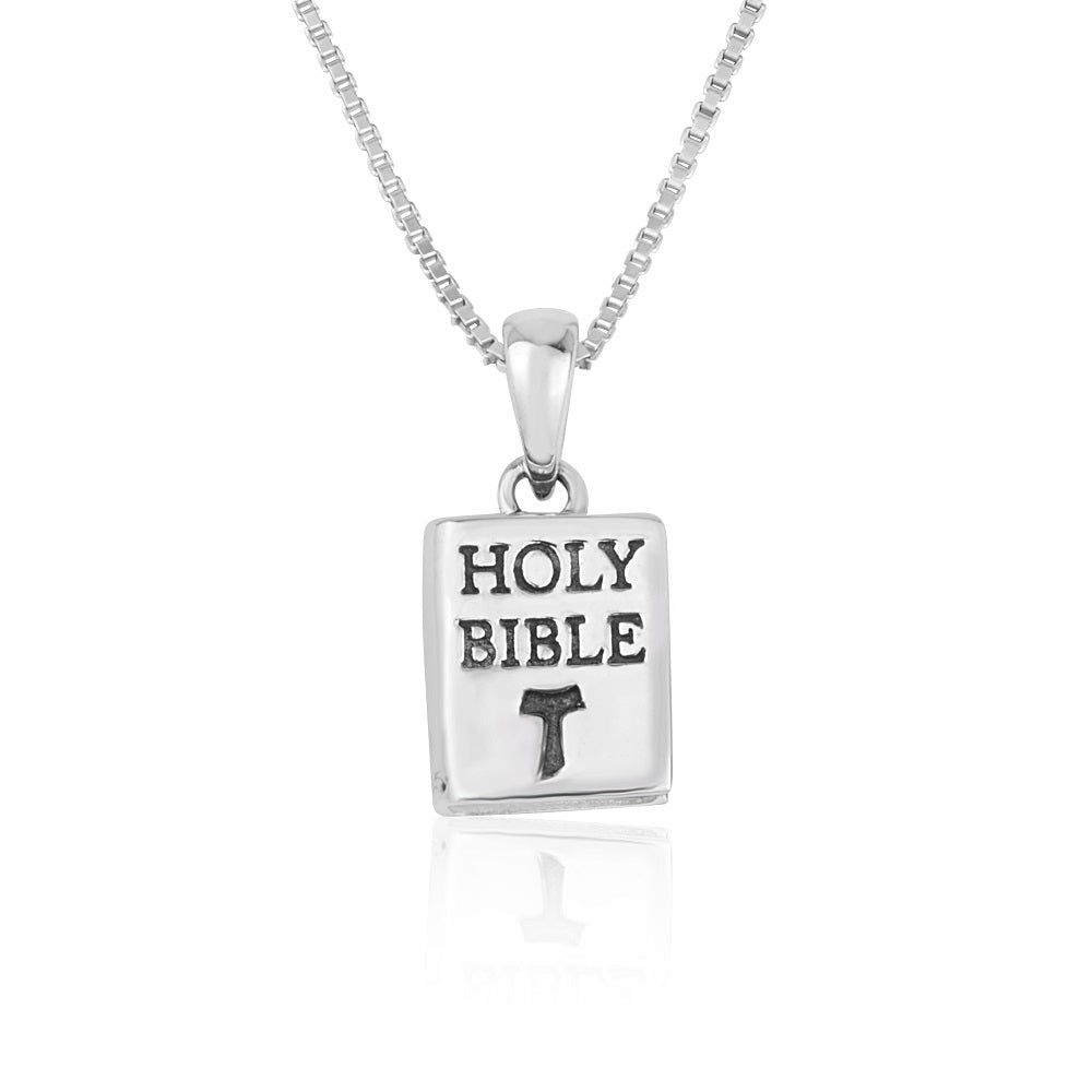 Holy Bible Pendant Necklace - Sterling Silver 925, Holy Land - Marina Jewelry Holy Land