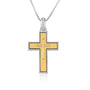 Cross in Cross Pendant Gold - Gold Plated Sterling Silver, Holy Land - Marina Jewelry Holy Land