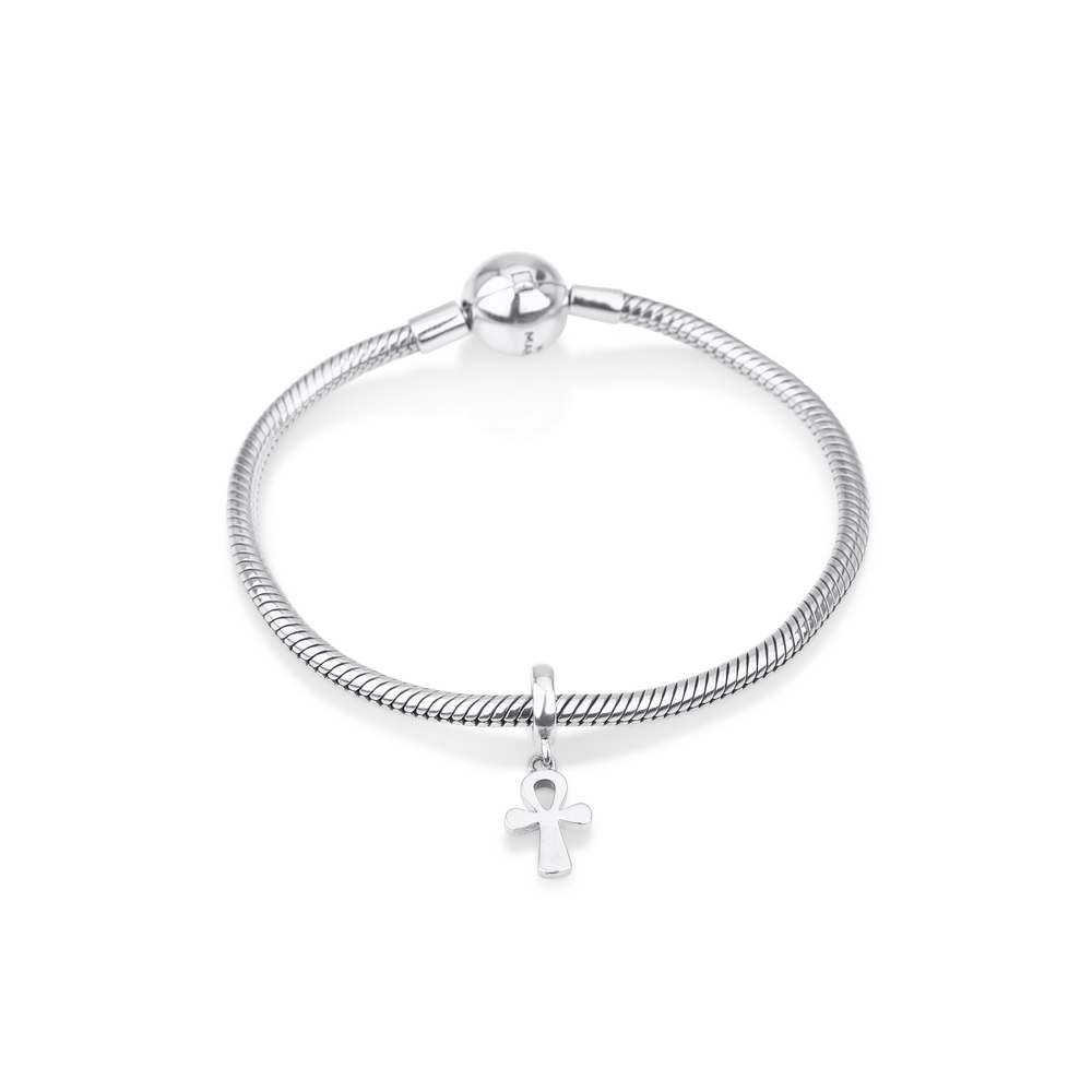 Ankh Cross Hanging Charm Sterling Silver — Marina Jewelry Holy Land-2