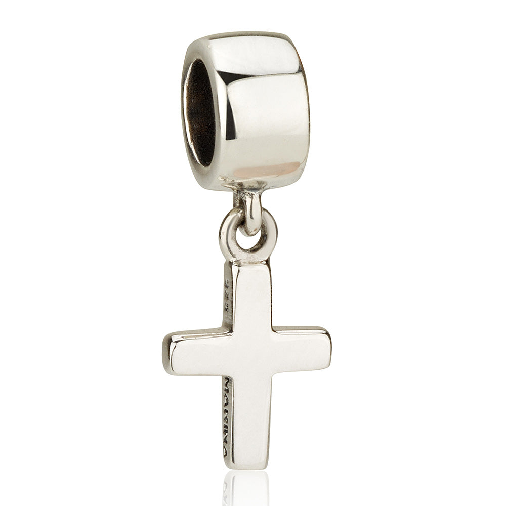 Classic Cross Pendant Charm - Sterling Silver Holy Land - Marina Jewelry Holy Land
