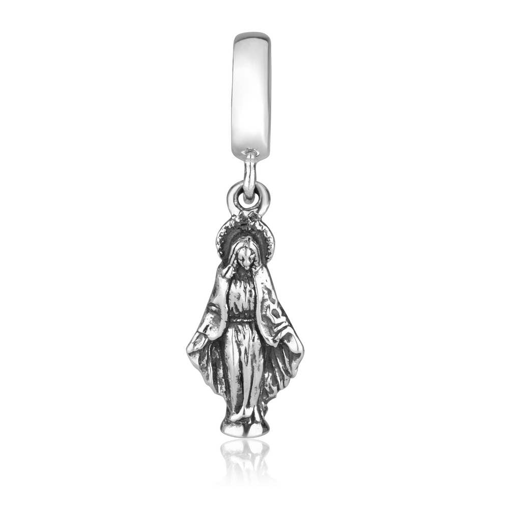 Santa Maria Pendant Charm - Sterling Silver Holy Land - Marina Jewelry Holy Land