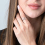 Open Cross Ring Jerusalem Engraved Zircon Stones Holy Land Silver Jewelry Gift - Marina Jewelry Holy Land-2