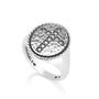 Sterling silver ring with cross made in the Holy Land - Marina Jewelry Holy Land