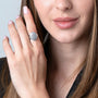 Sterling silver ring with cross made in the Holy Land - Marina Jewelry Holy Land-5