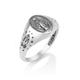 Miraculous Medal Signet Ring Virgin Mary - Sterling Silver 925, Holy Land - Marina Jewelry Holy Land
