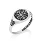 Saint Benedict Oval Signet Ring Silver - Sterling Silver 925, Holy Land - Marina Jewelry Holy Land