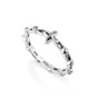 Ichthus Fish Rosary Eternity Ring - Sterling Silver - Marina Jewelry Holy Land