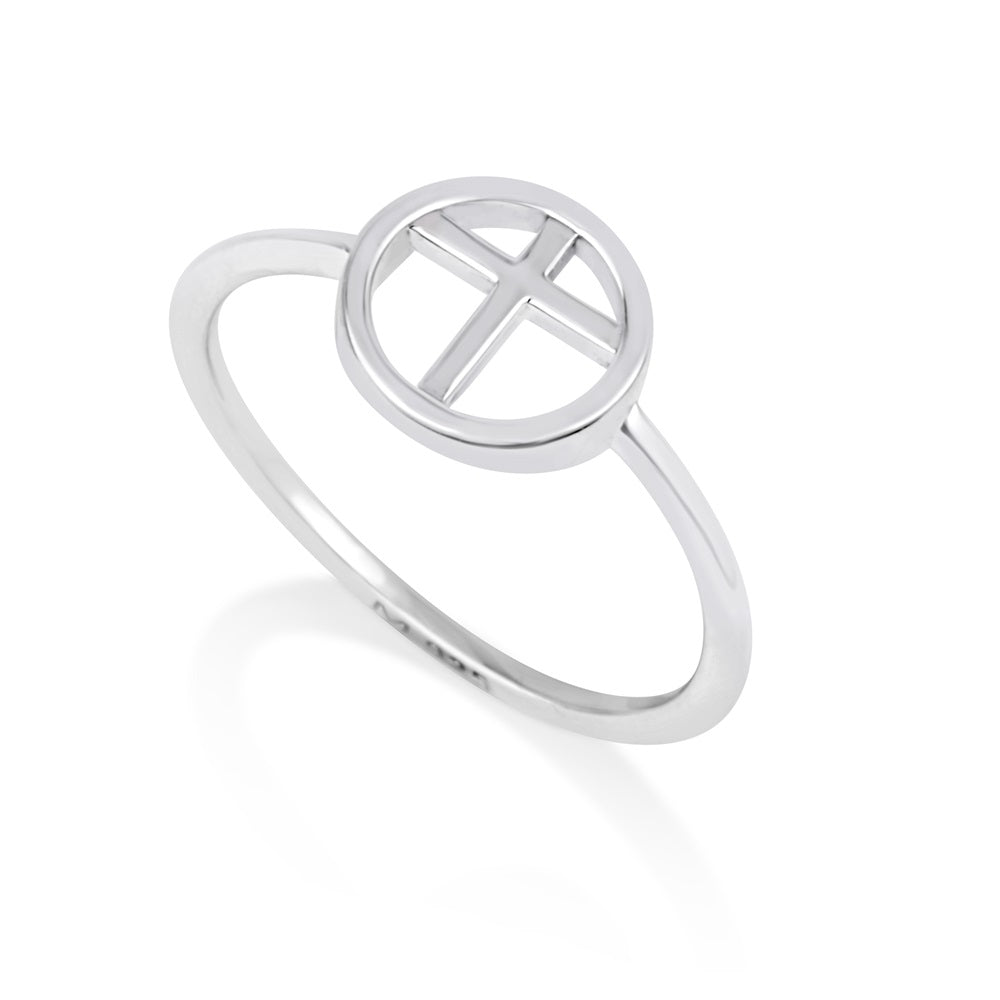 Crucifix Jesus Christ Silver Ring - Marina Jewelry Holy Land