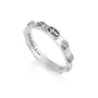 Rose Cross Slim Rosary Ring - Sterling Silver - Marina Jewelry Holy Land