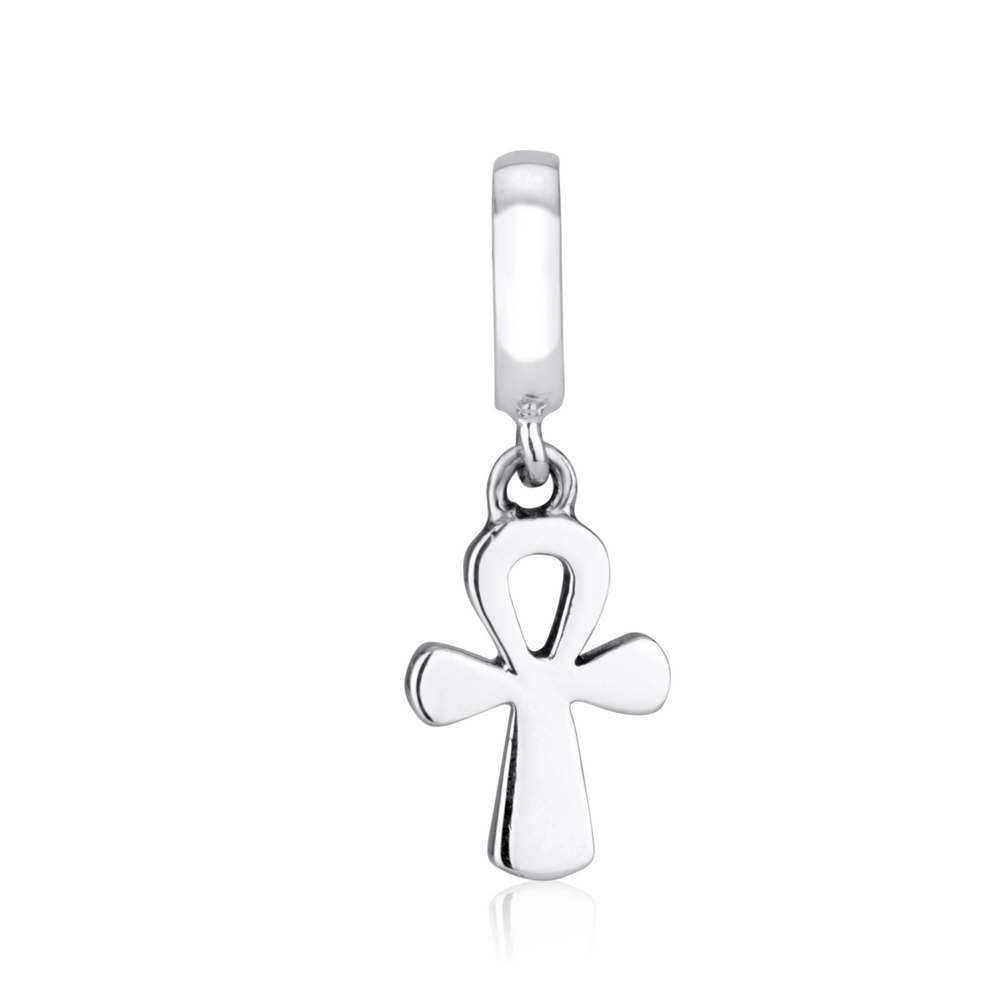 Ankh Cross Hanging Charm Sterling Silver — Marina Jewelry Holy Land
